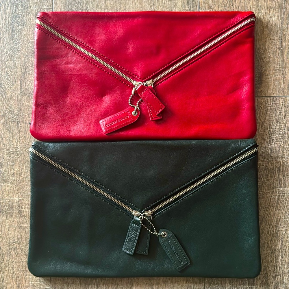 Danier leather envelope clutch. (made in Canada)